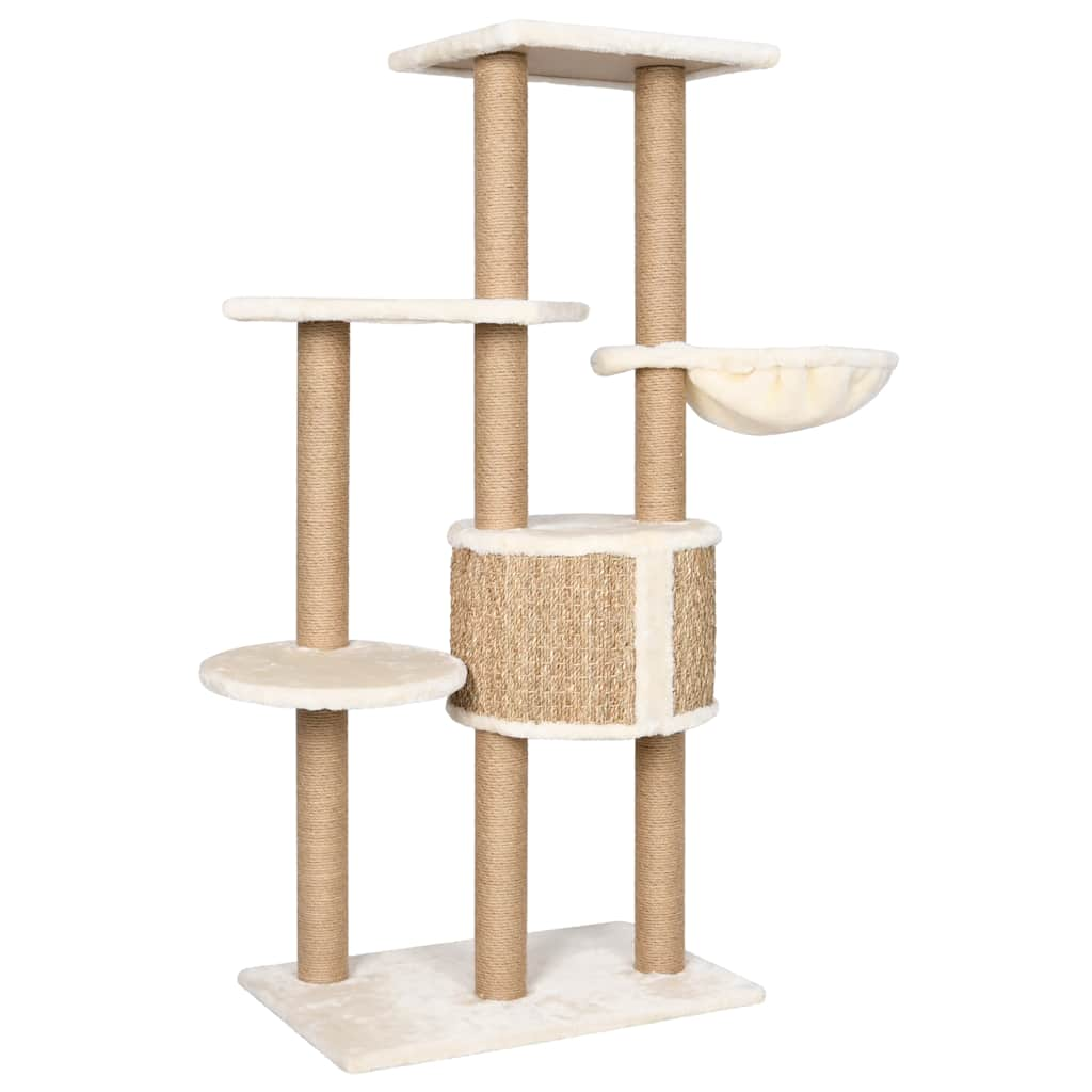 Cat house with scratching post, 126 cm seagrass