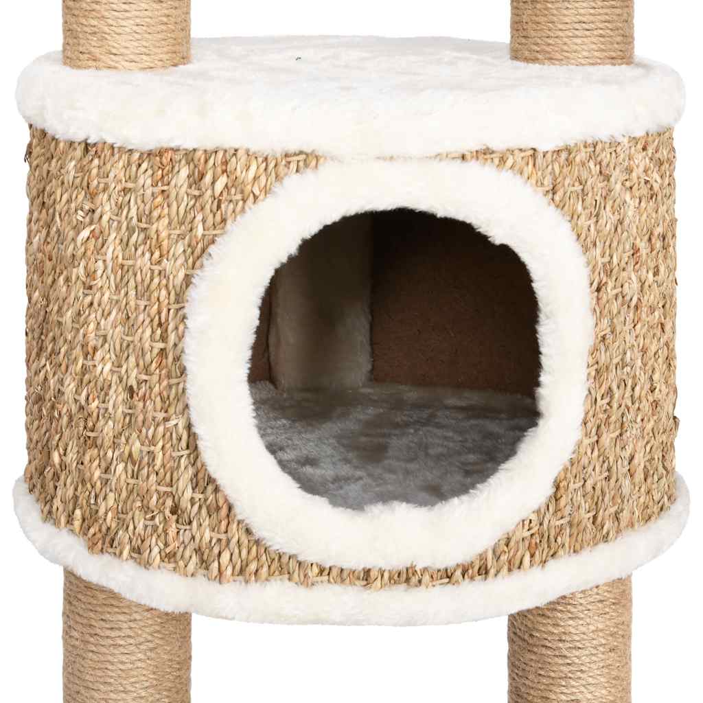 Cat house with scratching post, 126 cm seagrass