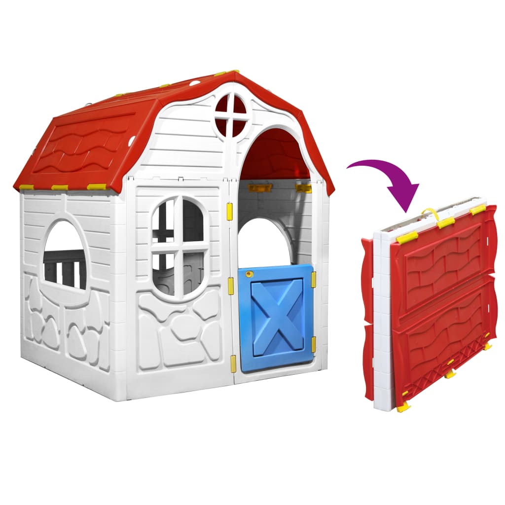 children's foldable playhouse with working door and windows