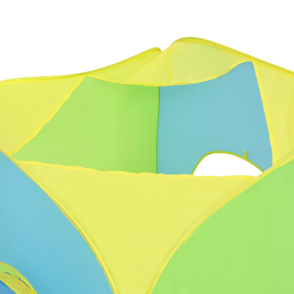 children's play tent with 100 balls, multi-colored