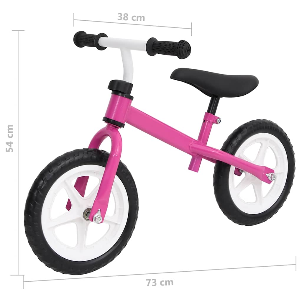 balance bike, 9.5" wheels, pink