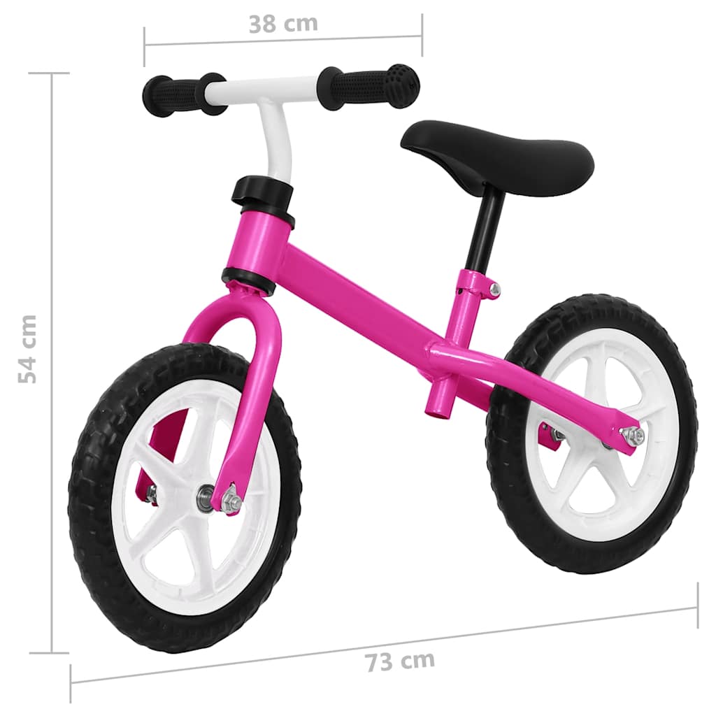 balance bike, 11" wheels, pink