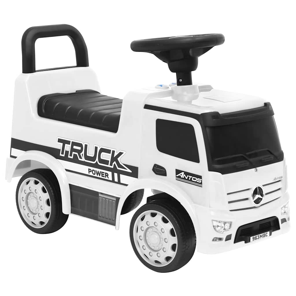 Children's toy truck Mercedes Benz, white