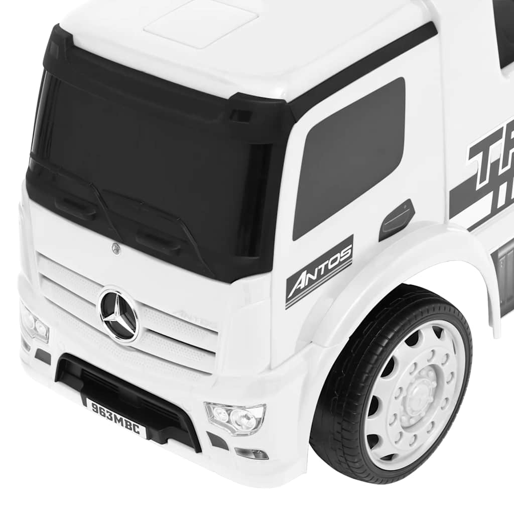 Children's toy truck Mercedes Benz, white