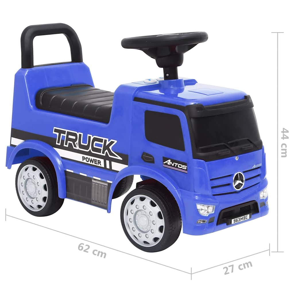 Children's toy truck Mercedes Benz, blue