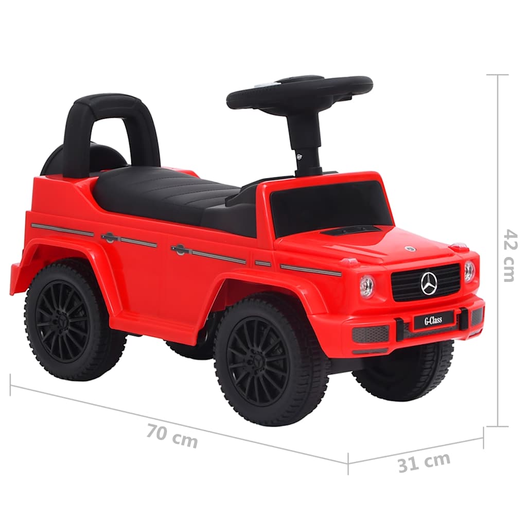 Children's toy car Mercedes Benz G63, red