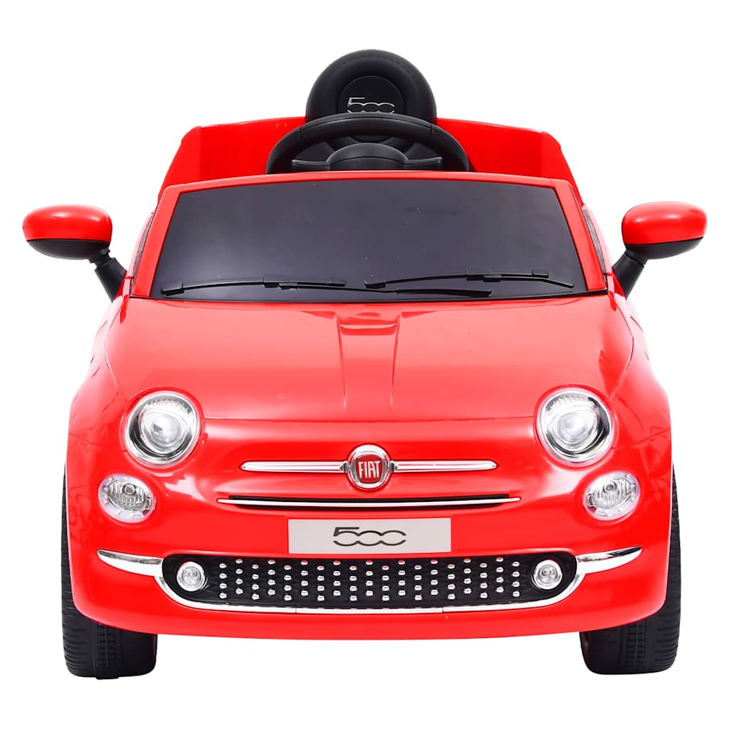 electric car Fiat 500 red