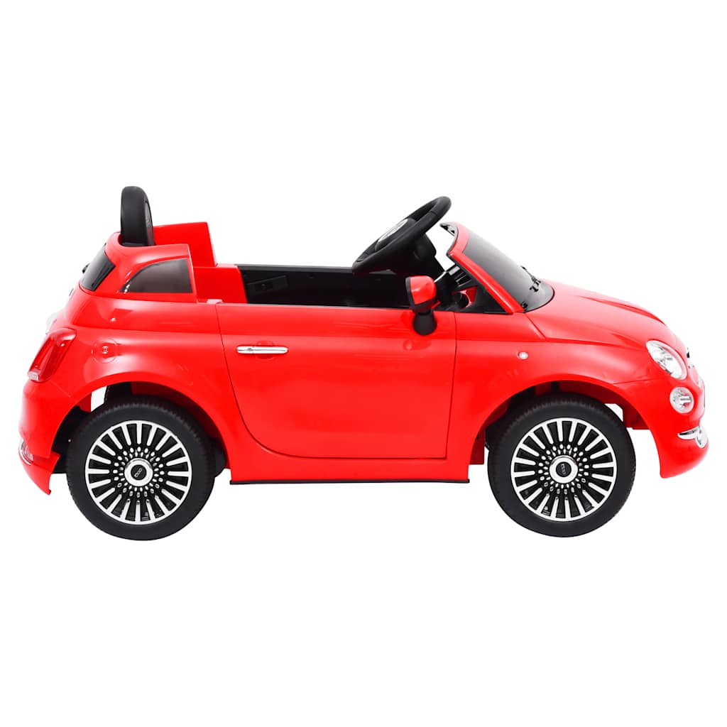 electric car Fiat 500 red