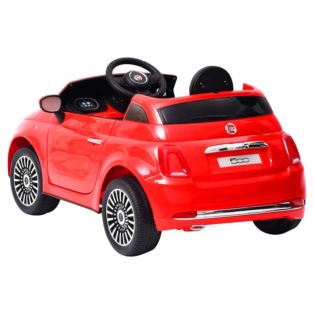 electric car Fiat 500 red