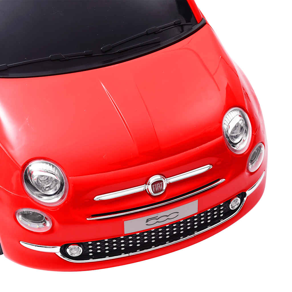 electric car Fiat 500 red