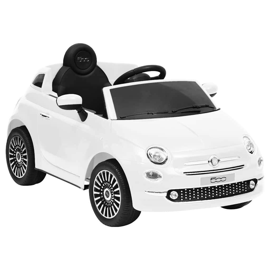 electric car Fiat 500 white