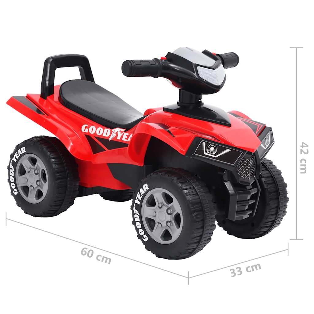 Children's ride-on ATV Good Year, red