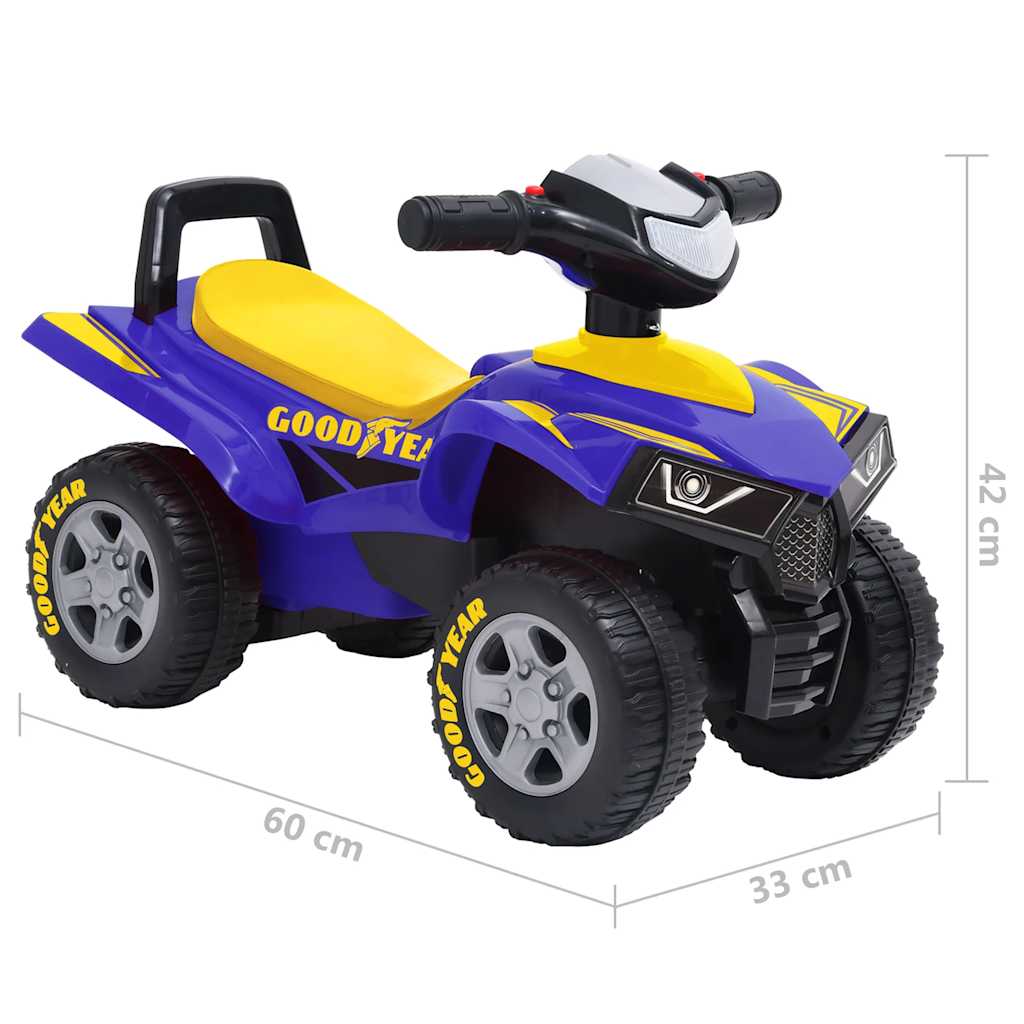 Children's ride-on ATV Good Year, blue