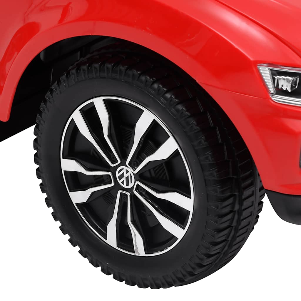 Volkswagen T-Roc ride-on toy car, red