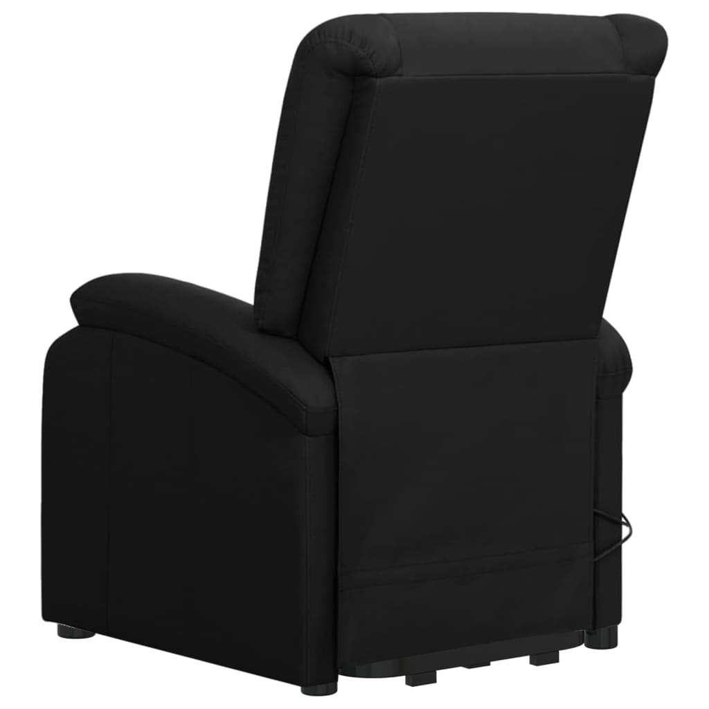 standing massage chair, black, faux leather