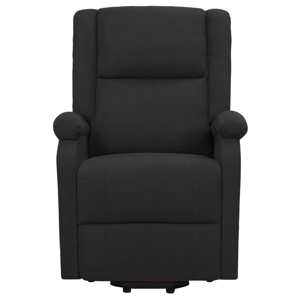 standing massage chair, black, fabric