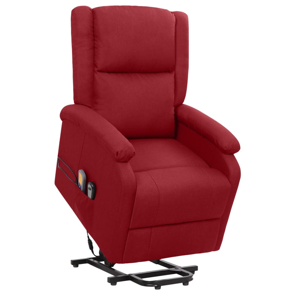 standing massage chair, burgundy