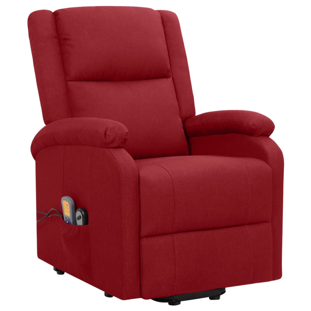 standing massage chair, burgundy