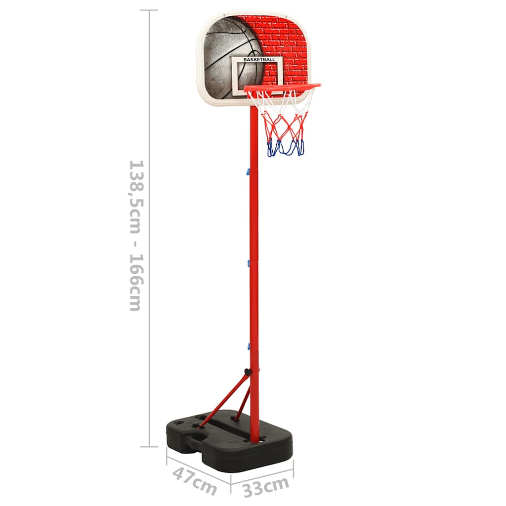 portable basketball set, adjustable, 138.5-166 cm