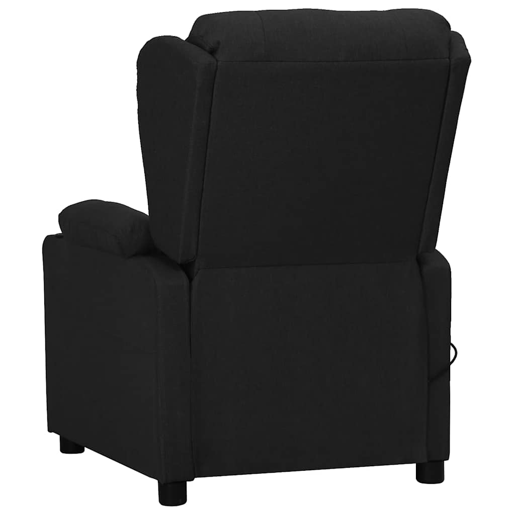 standing massage chair, black, fabric