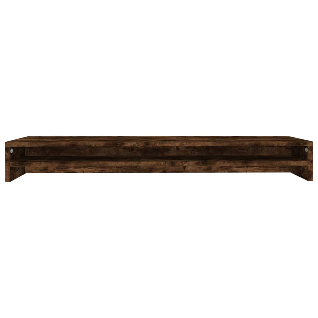 monitor stand, smoked oak, 100 x 24 x 13 cm, artificial wood