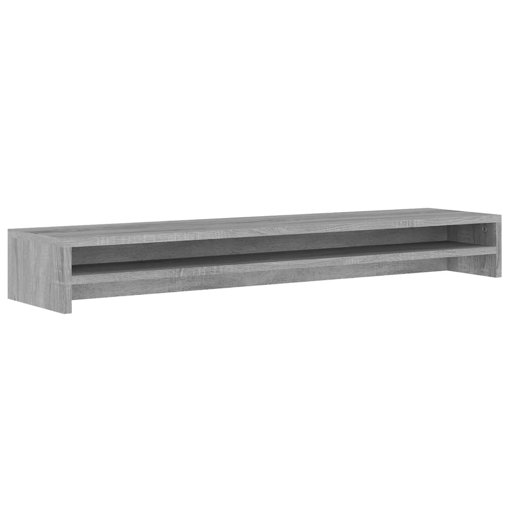 monitor stand, gray Sonoma oak, 100 x 24 x 13 cm, artificial wood