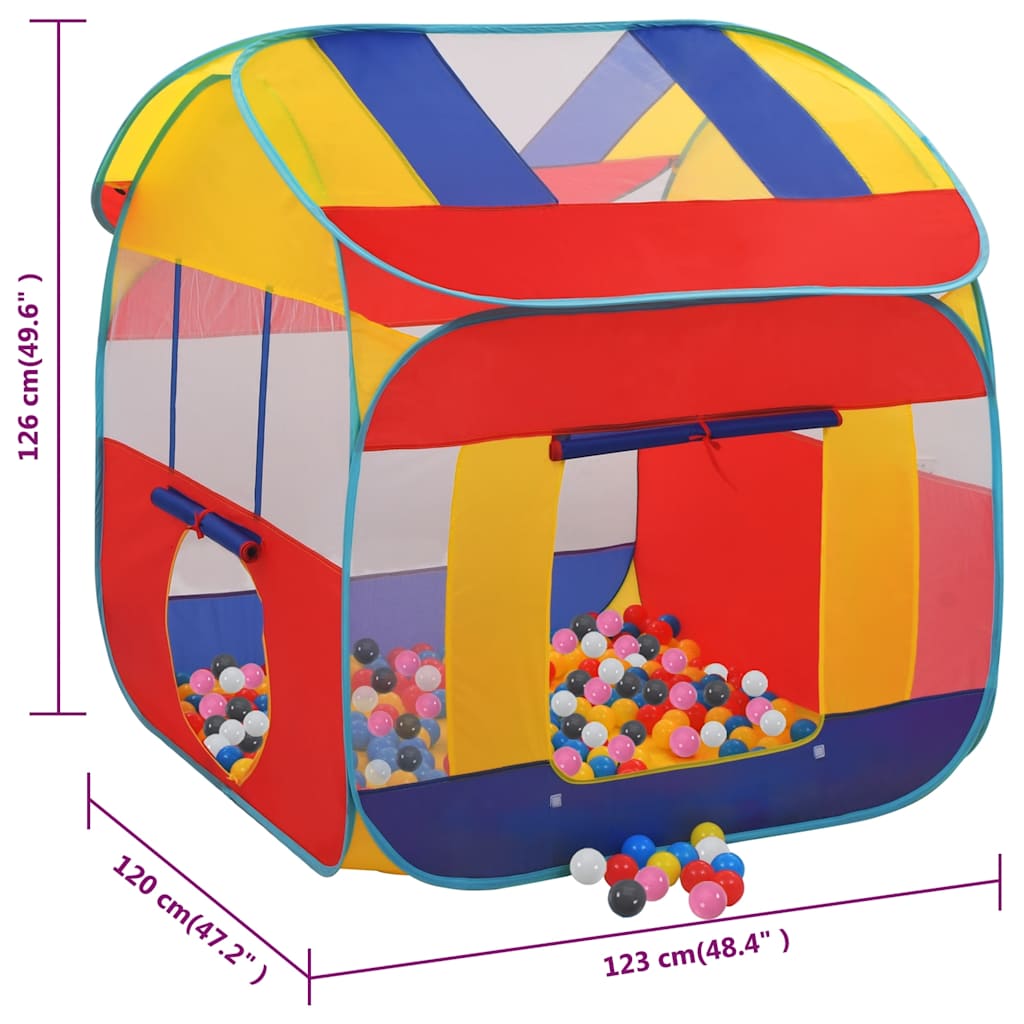 play tent with 550 balls, 123 x 120 x 126 cm