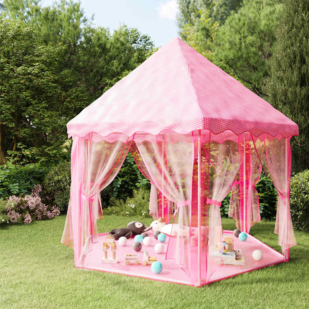 princess play tent, 250 balls, pink, 133 x 140 cm