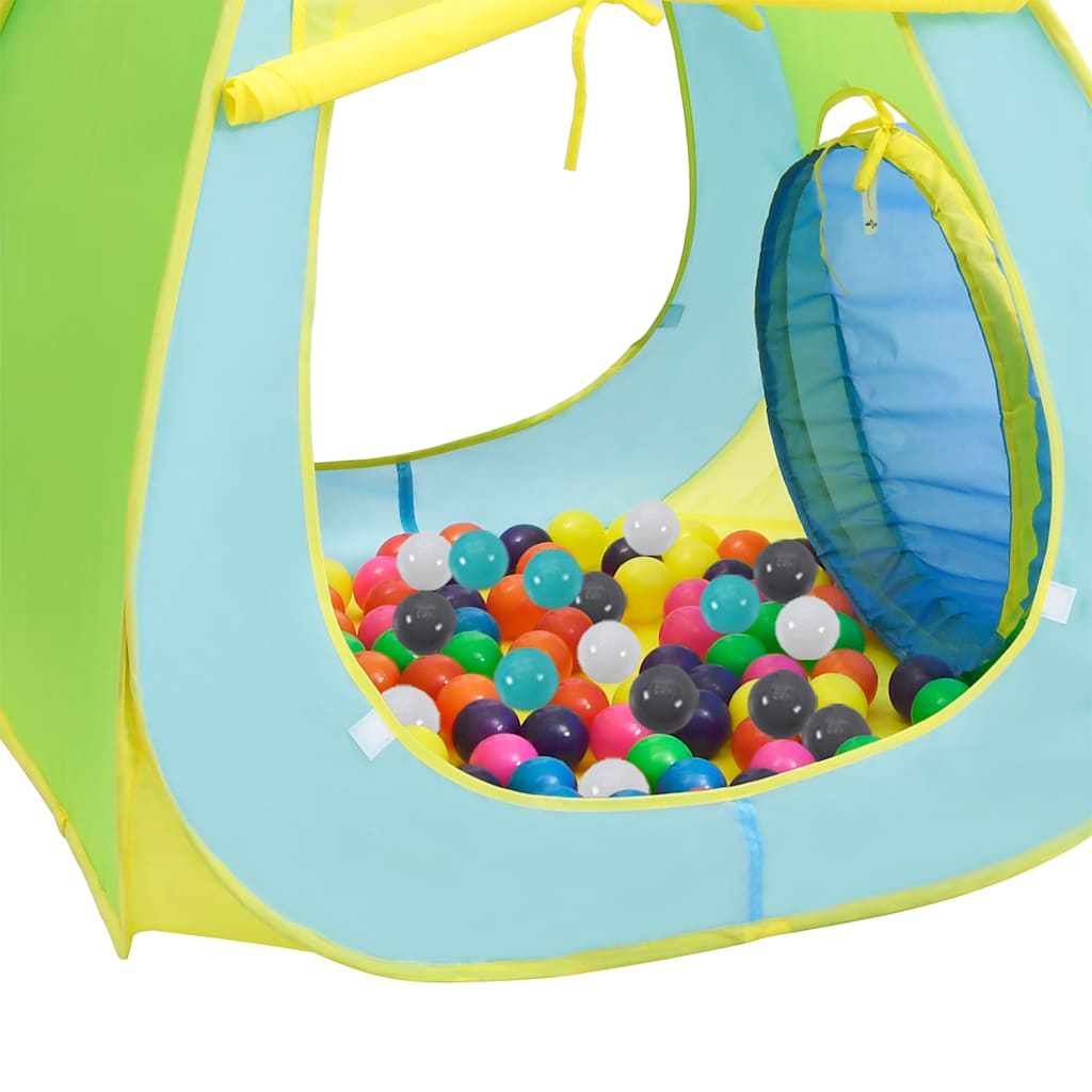 children's play tent with 350 balls, multi-colored