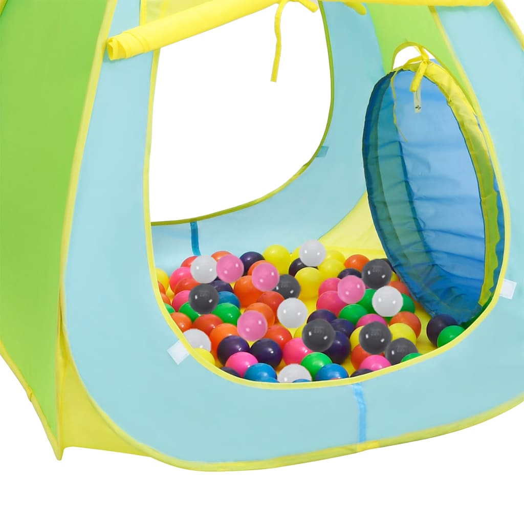 children's play tent with 350 balls, multi-colored