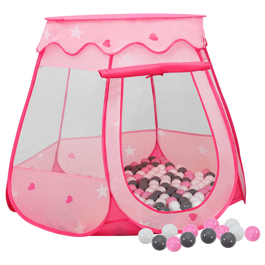 children's play tent, with 250 balls, pink, 102 x 102 x 82 cm