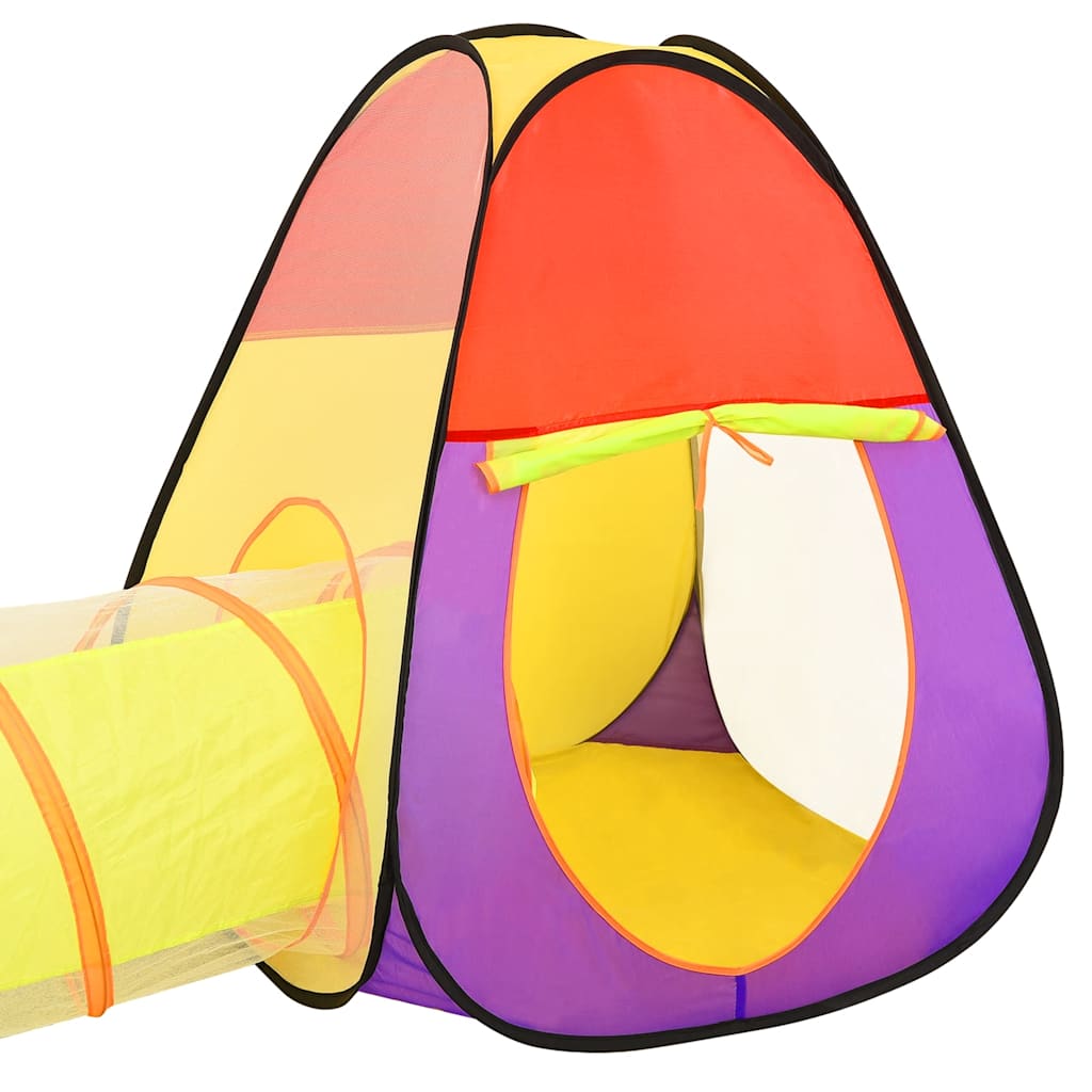 children's play tent, 250 balls, multi-colored, 255 x 80 x 100 cm