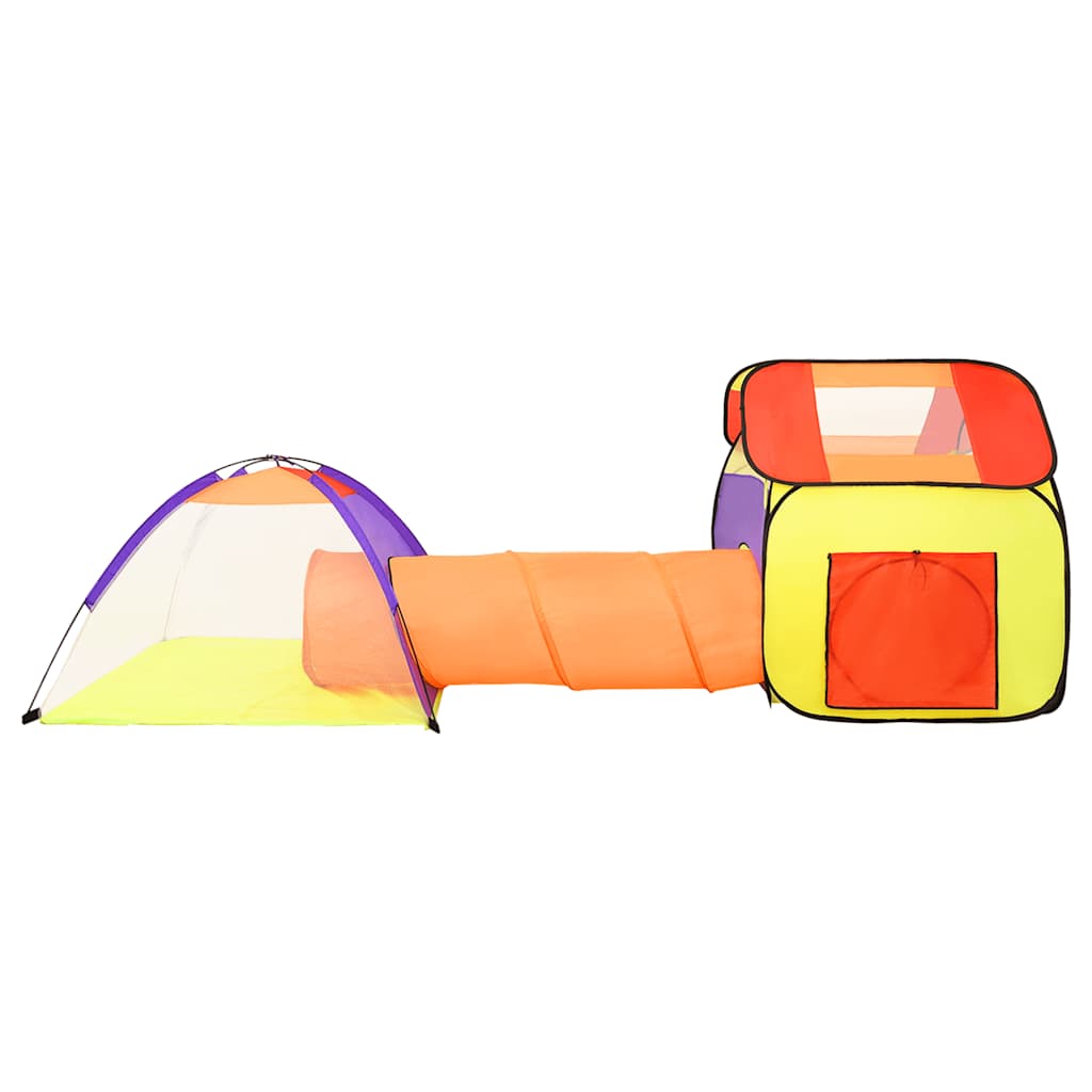 children's play tent, with 250 balls, multi-colored, 338x123x111 cm