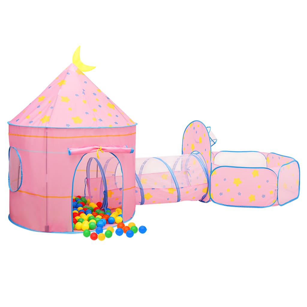 children's play tent, 250 balls, pink, 301 x 120 x 128 cm