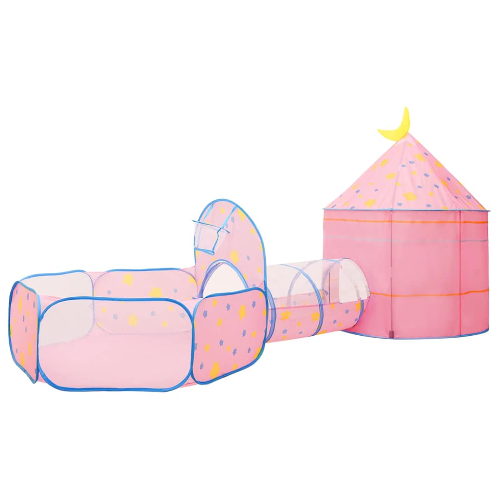 children's play tent, 250 balls, pink, 301 x 120 x 128 cm