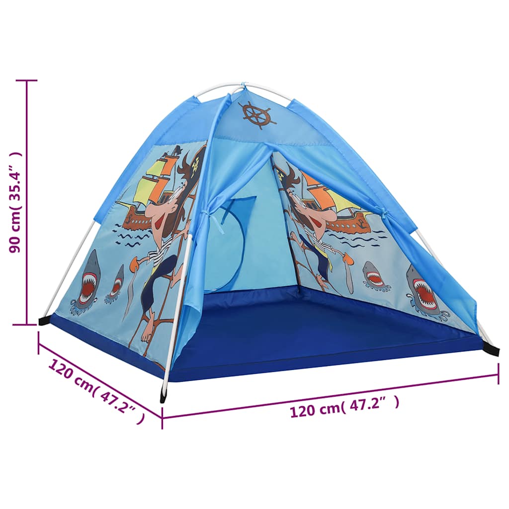 children's play tent, 250 balls, blue, 120 x 120 x 90 cm