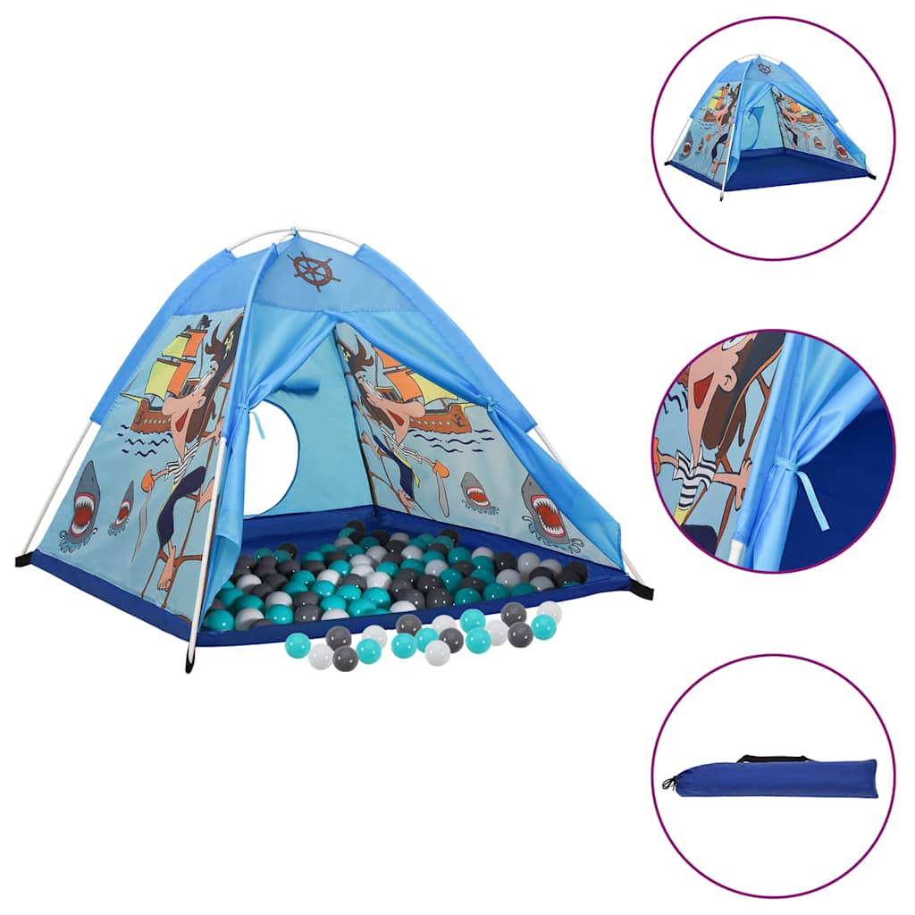 children's play tent, 250 balls, blue, 120 x 120 x 90 cm