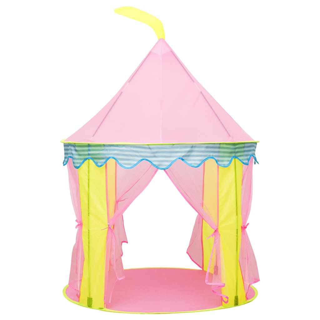 children's play tent, with 250 balls, pink, 100x100x127 cm