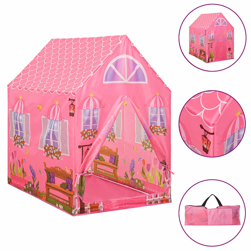 children's play tent, 250 balls, pink, 69x94x104 cm