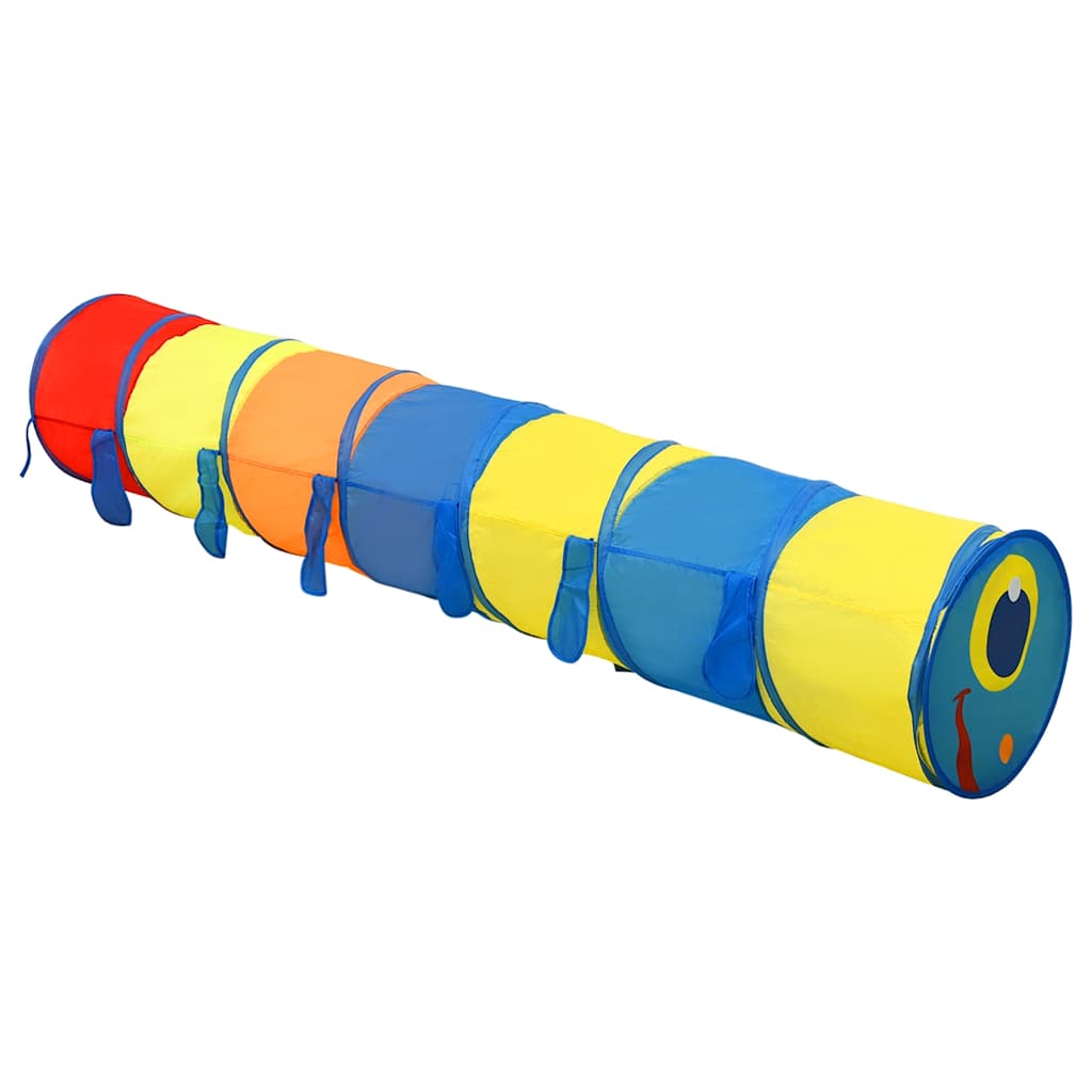 children's play tunnel, 250 balls, multi-colored, 245 cm, polyester