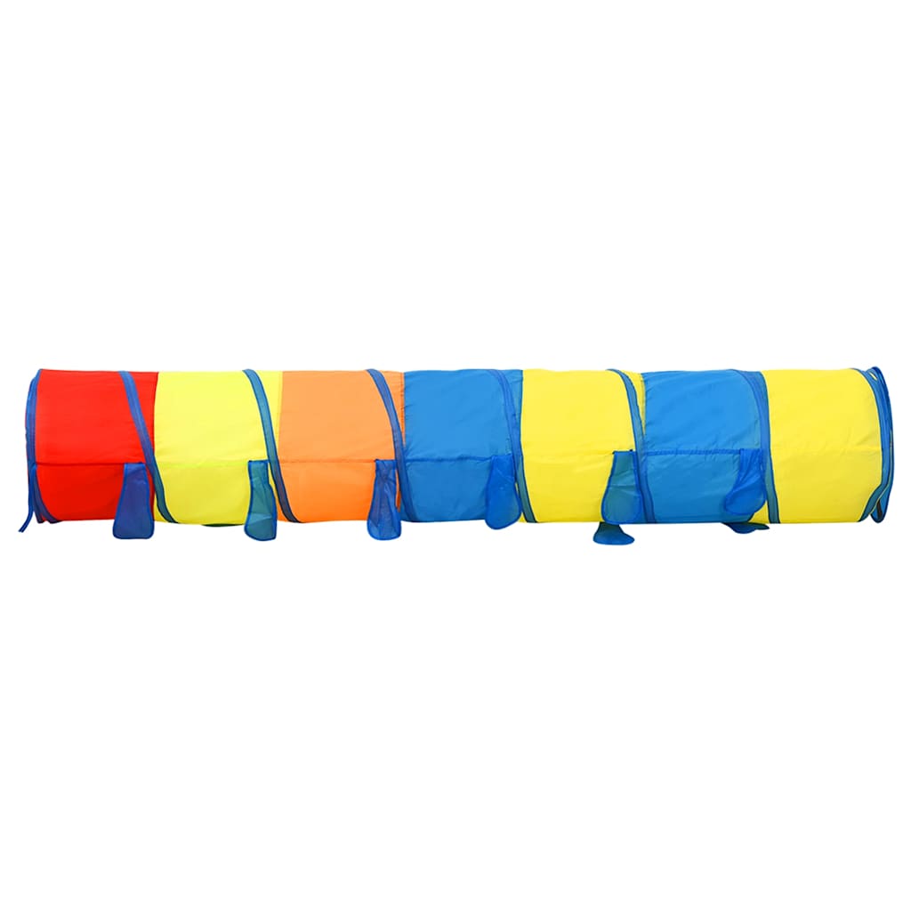 children's play tunnel, 250 balls, multi-colored, 245 cm, polyester