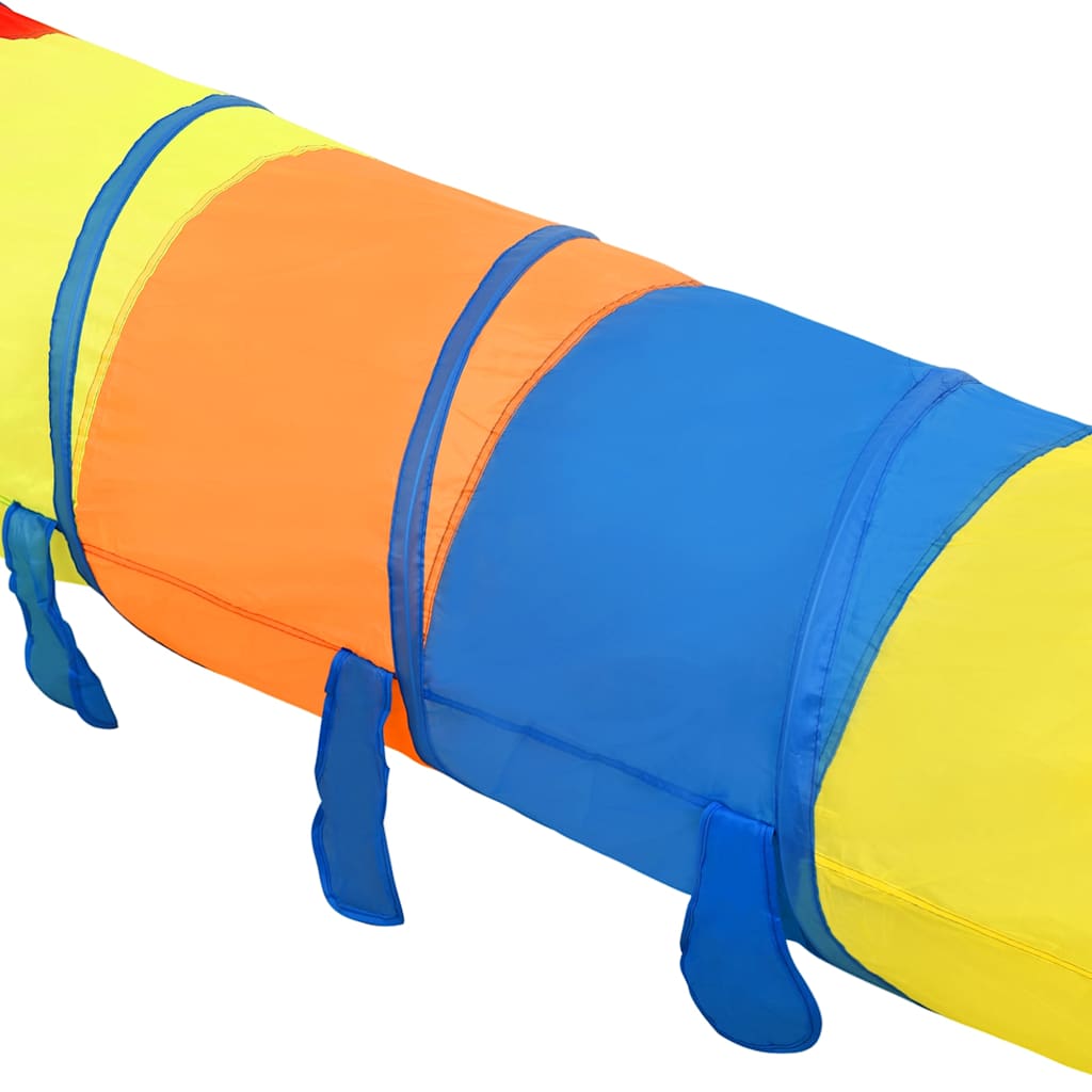 children's play tunnel, 250 balls, multi-colored, 245 cm, polyester