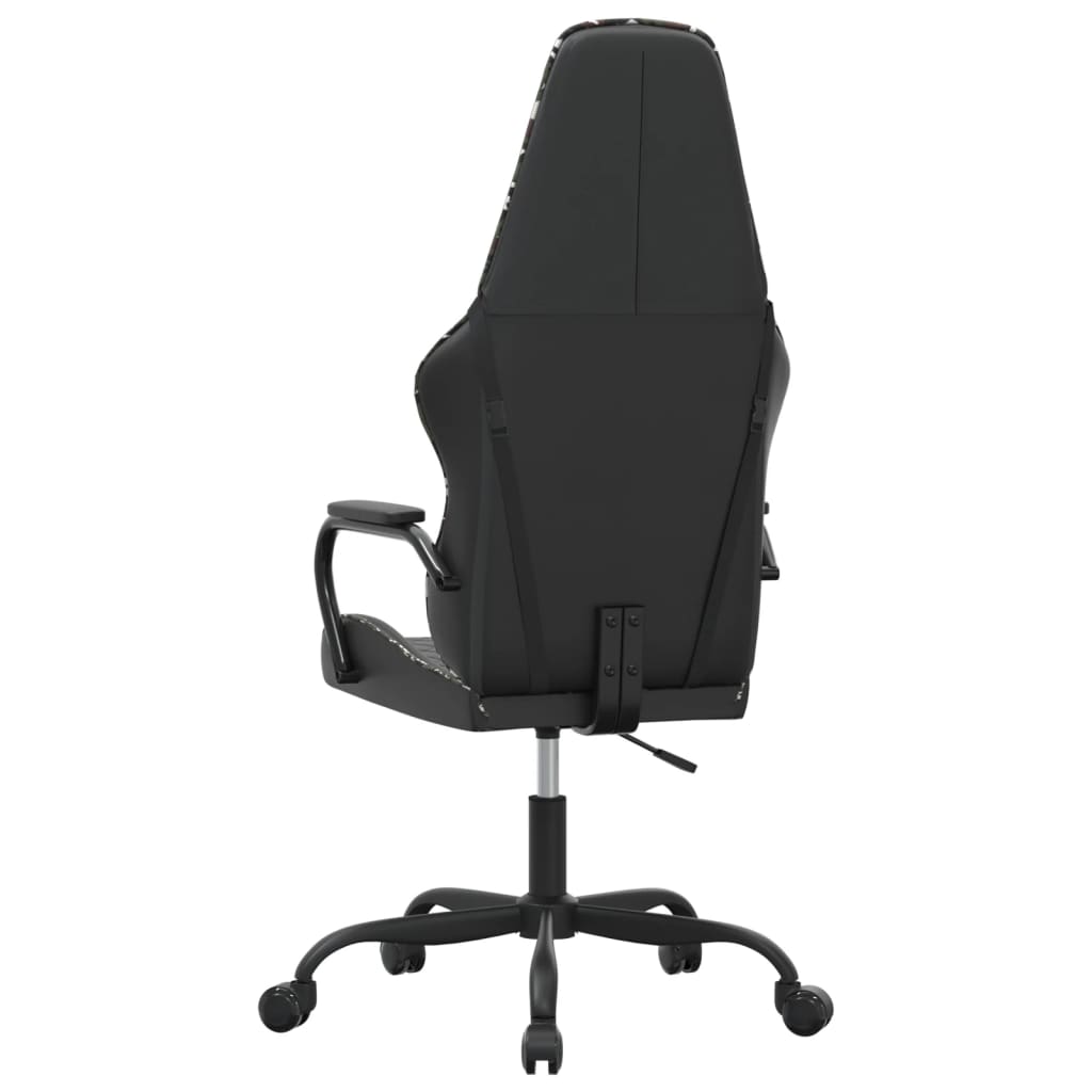 gaming chair with massage, camouflage and black, faux leather