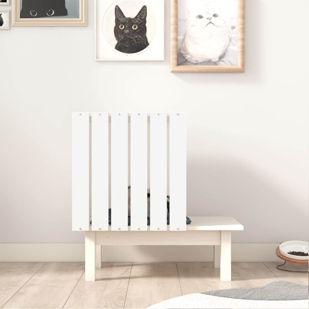 cat house white 60x36x60 cm sturdy pine wood