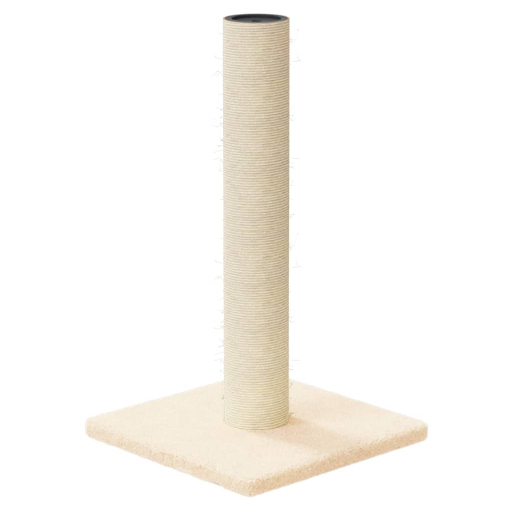 cat scratching post, cream, 22 x 22 x 45 cm