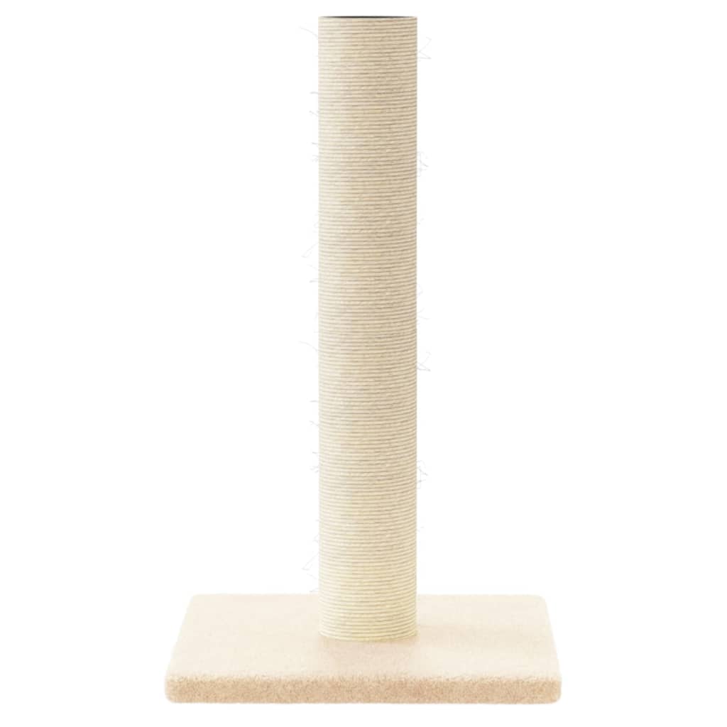 cat scratching post, cream, 22 x 22 x 45 cm