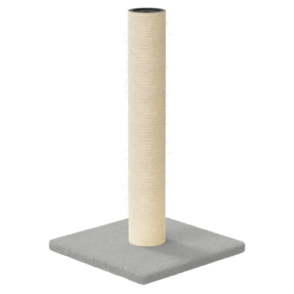 cat scratching post, light grey, 22 x 22 x 45 cm