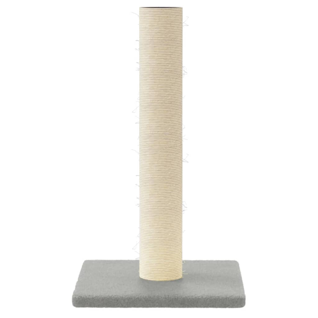 cat scratching post, light grey, 22 x 22 x 45 cm