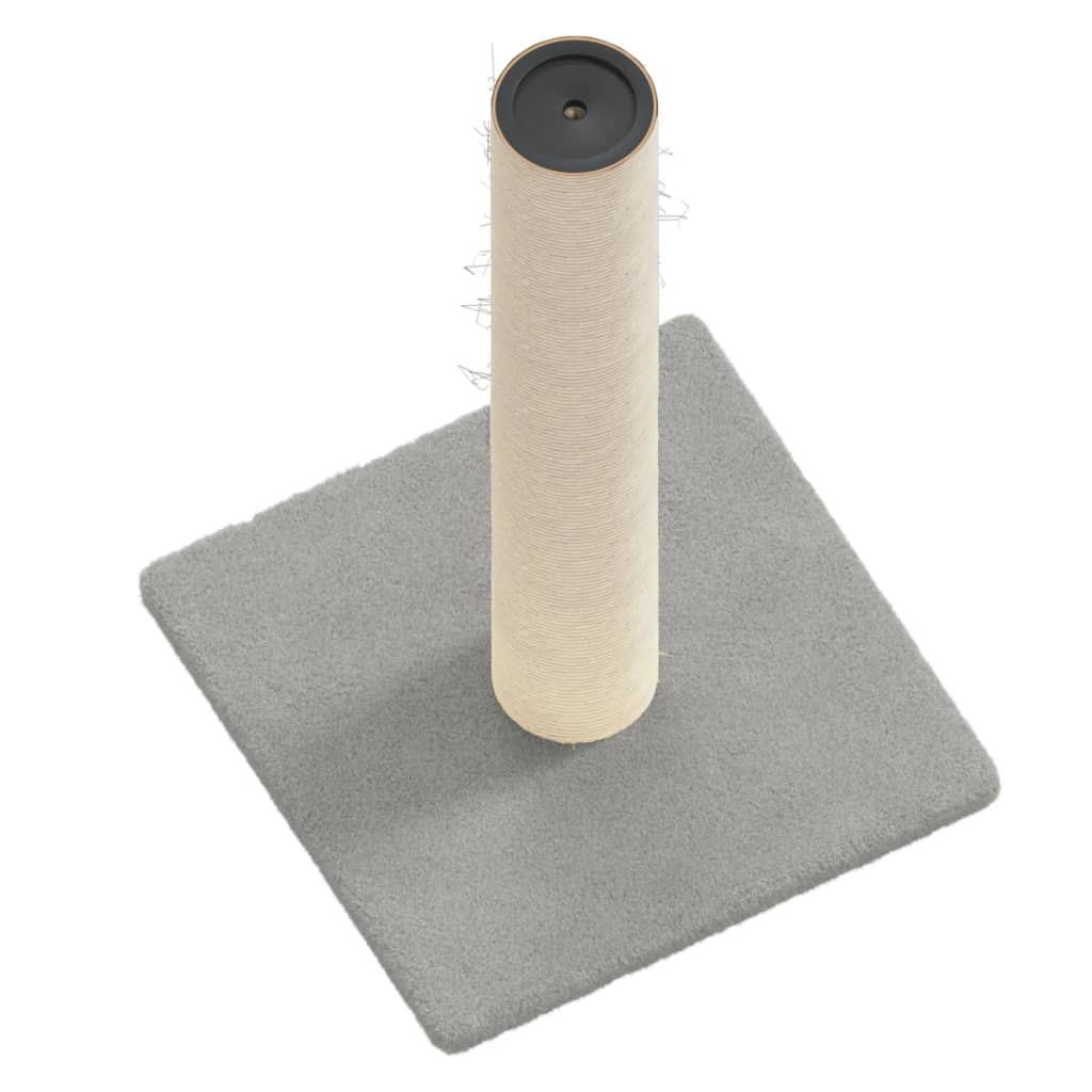 cat scratching post, light grey, 22 x 22 x 45 cm