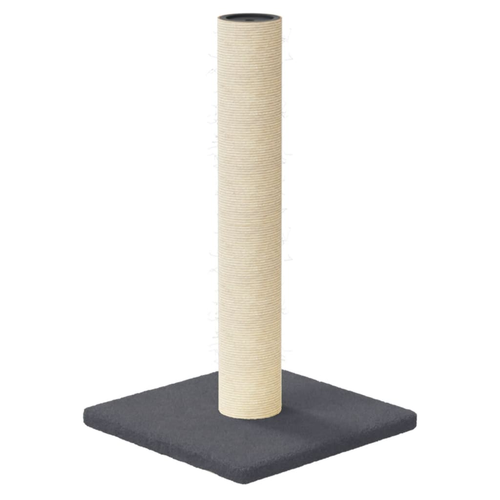 cat scratching post, dark grey, 22 x 22 x 45 cm